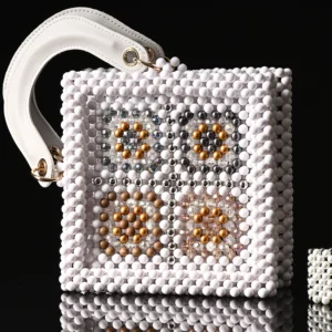 Luna Patch Boncuk Desenli El Yapımı Çanta